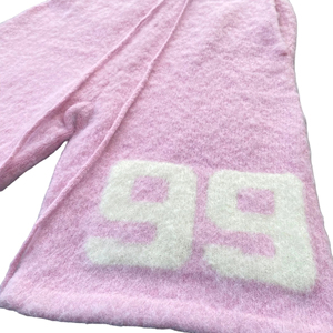 Short Streetwear de créateur avec logo personnalisé pour hommes Taille XS surdimensionné avec cordon de serrage Short en laine OEM Mohair pelucheux imprimé de lettres en éponge décontracté - Product Image 4