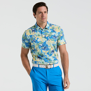 T-shirt en maille mélangée polyester personnalisé à marque privée pour homme, fabrication OEM, élégant, séchage rapide, impression numérique 3D tendance - Product Image 5