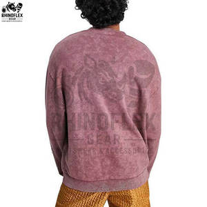 Servicio OEM, Sudadera de Alta Calidad con Lavado Ácido, Nuevo Diseño Básico, Mezcla de Algodón, Precio Bajo, Sudadera de Forro Polar Transpirable para Hombre de Invierno - Product Image 2
