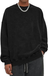 Sweat-shirt à motif épais et solide pour hommes Vêtements d'hiver décontractés de haute qualité Logo personnalisé Créez votre propre marque OEM personnalisé - Product Image 2