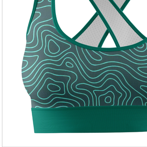 Soutien-gorge de sport léger et respirant à quatre directions extensible avec un motif de fleur d'anthurium sur le devant, personnalisé, pour le yoga, la remise en forme, la course à pied, pour femmes - Product Image 5