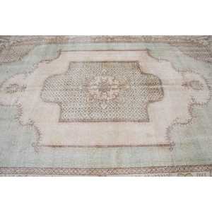 Rug, 6.8x10.1 ft Turkish Rug, <b>Brown</b> Animal Print Rug <b>Wool</b> - Product Image 4