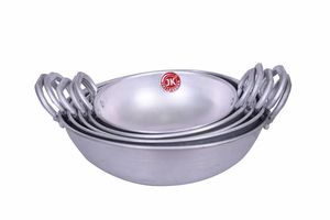 Chef Quality Aluminium Kadai 11 Inch Diameter 5 Liter Capacity Heavy Duty Heat Distribution Gas Stovetop Home Hotel - Product Image 3