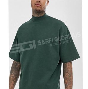 T-shirt d'entraînement avec logo personnalisé pour hommes, vêtements de sport de fitness respirants et anti-rides avec motif solide et col rond sérigraphié - Product Image 4