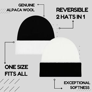 2025 New Design Wool/Cotton Breathable Waterproof Jacquard Unisex Adult Beanie Hats OEM Service Wholesale Custom Made High - Product Image 6