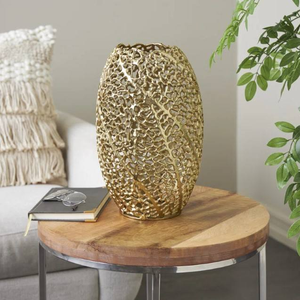 Jarrón decorativo de aluminio para mesa, centro de mesa para boda, decoración moderna para el hogar, jarrón dorado para flores, boda - Product Image 1