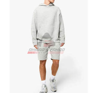 Recién llegado, ropa informal cómoda, sudaderas con capucha de algodón 100% de calidad Premium, conjunto corto transpirable y para la temporada de invierno - Product Image 1