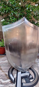 Popular vikingo Buckler escudo industrial grado Metal Halloween armadura regalo mano MARICLES - Product Image 3