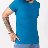 T-shirts basiques pour hommes en coton 100% personnalisés, col rond, coupe régulière, manches longues, unis, décontractés, jersey tricoté, écologiques, séchage rapide
