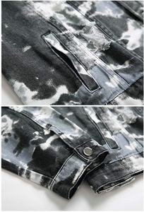 Veste en jean de haute qualité de couleur unie pour hommes, surdimensionnée, décontractée, streetwear d'hiver, manteau en jean respirant, vintage, logo personnalisé OEM - Product Image 2