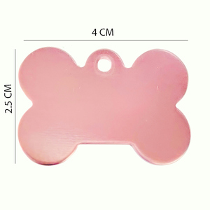 Etiquetas de cuello en forma de hueso de metal de alta calidad en nombre personalizado en precios al por mayor etiquetas de cuello de metal en recubrimiento en polvo - Product Image 2