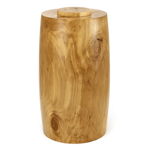 โกศไม้ทรงกลมสไตล์อเมริกันสำหรับผู้ใหญ่ขี้เถ้าพร้อมฝาปิดสินค้ามาใหม่สำหรับงานศพ - Product Image 1