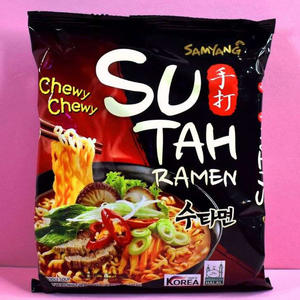 Pour Sutah Hot & Spicy Beef Ramyeon-Bulk Instant Fried Noodles 120g Acheter en Ligne - Product Image 3