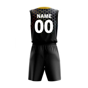 Uniforme de baloncesto de tela de 4 vías más vendido, nuevo estilo, ajuste regular, fácil de usar. - Product Image 3