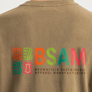 T-shirt oversize à col rond et épaules tombantes imprimé lettres alphabétiques pour hommes 100% coton fabriqué au Bangladesh - Product Image 6