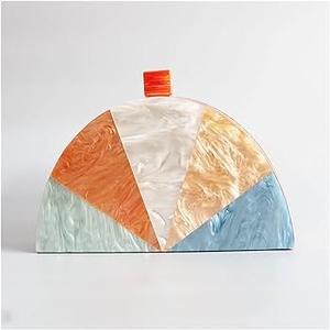 Resin Box <b>Clutch</b> Bag for Women Resin <b>Clutches</b> Resin Bag Women Brass Handle Bag Bridal Handbags with <b>pink</b> Color - Product Image 4