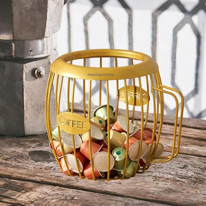 ตะกร้าเก็บเมล็ดกาแฟลวดทำจากเหล็กสำเร็จรูปอุปกรณ์ในครัว - Product Image 2