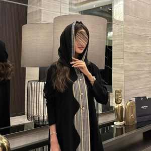 Best Selling Handmade Beaded Premium Nida Abaya for Modest Fashion Daily Wear Vintage Floor Length Loose Fit Ladies Party Wear - Product Image 5