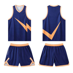 Unisex Maßgeschneidertes Sublimations-Basketball-Uniformset Atmungsaktiv Schnelltrocknend Leichtes Athletik-Trikot Shorts Sportbekleidung Team - Product Image 6