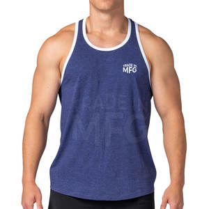 La mejor camiseta sin mangas para hombre, ropa de gimnasio de algodón transpirable para verano, diseño estampado informal al por mayor - Product Image 1