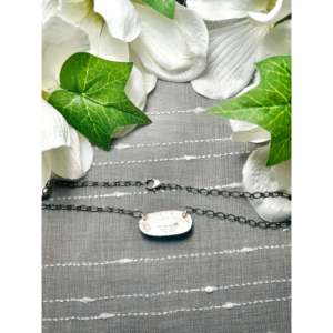 Collier classique ethnique Danny Henio en argent sterling avec maillons et diamants, motif buffle blanc, idéal pour un cadeau - Product Image 2