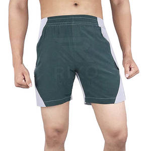 Pantalones cortos para correr con contraste de Color a precio barato hechos en Pakistán, pantalones cortos cómodos de alta calidad para hombres - Product Image 4