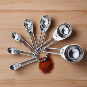 Herramientas de medición de acero inoxidable Chapado en plata Cuchara medidora vintage al por mayor Herramientas de precio de fabricante OEM - Product Image 2