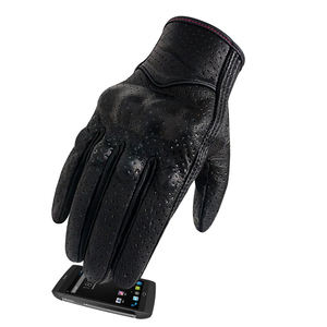 Gants de course de moto avec impression de logo personnalisé, cuir léger de haute qualité, nouveau design pour l'été - Product Image 5
