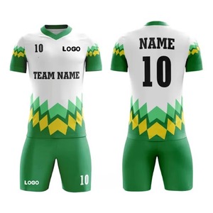 Los uniformes de fútbol de poliéster 100% sublimados más vendidos, transpirables de secado rápido con uniformes de camiseta de fútbol de nuevo diseño personalizados - Product Image 1