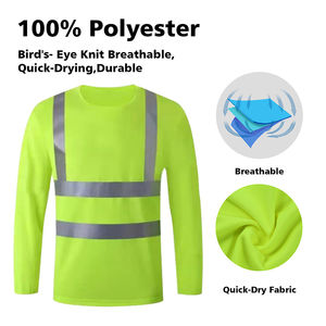 Overol de Trabajo Unisex de Alta Visibilidad para Construcción, Ropa de Trabajo Industrial de Seguridad, Chaqueta de Poliéster Transpirable Resistente al Fuego - Product Image 2