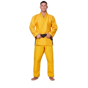 Uniforme amarillo de Jiu Jitsu brasileño 100% algodón personalizado de la mejor calidad - Product Image 1