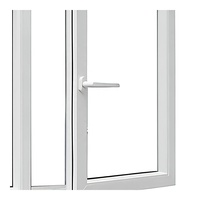 Ventana Abatible de Aluminio con Doble Acristalamiento, Malla Magnética, Aislamiento Acústico y Térmico, Apertura Exterior, Certificación Energy Star, para Dormitorio de Villa