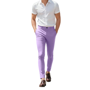 Pantalon chino pour homme, vêtements décontractés, couleur unie, séchage rapide, teinture unie, meilleure qualité, nouvelle mode 2025, logo personnalisé, pantalon chino pour homme - Product Image 4