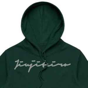 Sudadera con capucha para hombre Core Signature-Forest Green, algodón pesado-Poly Blend, ajuste regular, aislado y cómodo - Product Image 3