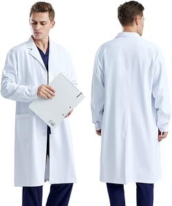 Bata de laboratorio profesional para hombres, manga clásica, bata de laboratorio, profesional para estudiantes para hombres - Product Image 4