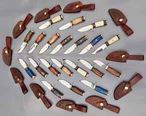 Commandes en gros personnalisées OEM PRESTIGE LAMES Professional Handmade Carbon Steel Skinner Knife Manche en bois Ambidextre - Product Image 6