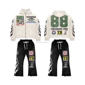 Survêtement Slim Fit sur mesure de haute qualité Design uni multicolore 100% coton grande taille pour la saison d'hiver survêtement en gros - Product Image 6