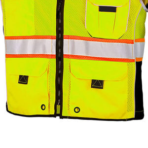 Chalecos de Seguridad de Alta Visibilidad Unisex de la Mejor Calidad, Ropa de Trabajo de Construcción Hecha de Poliéster, Diseño de Fábrica con Envío - Product Image 6