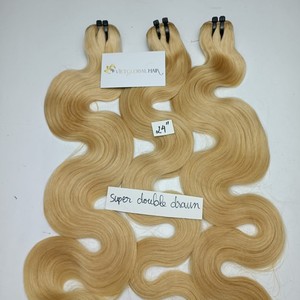 Directo de fábrica Black Friday Natural Vietnam Body Wave Remy Hair Extension 613 60 Rubio Venta al por mayor Raw Vietnamita Cabello humano - Product Image 4