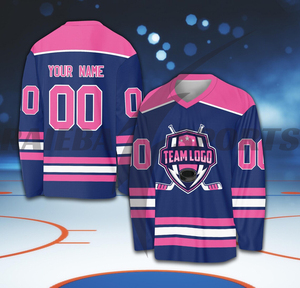2025, venta al por mayor de fábrica, conjunto de uniforme de hockey sobre hielo transpirable personalizado, Premium diseño personalizado de calidad, nombre del equipo incluido 100% - Product Image 4