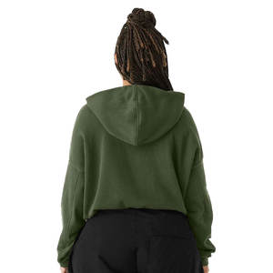 เสื้อฮู้ดดี้ผู้หญิงแบบสปอร์ตสั่งทำพิเศษ แขนยาว ปักลาย พิมพ์ลายด้านหน้า ผ้าฝ้าย 100% เสื้อคลุมฤดูหนาวสำหรับผู้หญิง - Product Image 3