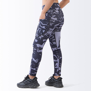 Prix usine personnalisé femmes Leggings Push up respirant femmes taille haute poche jambières d'entraînement mode leggings décontractés - Product Image 4