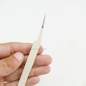 Punta plateada personalizar extensión de pestañas juego de pestañas Volumen de pestañas diamante para pestañas pinzas de etiqueta privada - Product Image 6