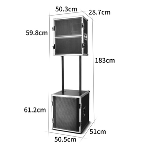 Biner LS10-Altavoces de sistema de sonido, alta calidad, doble potencia de 10 pulgadas, 750W + 750W, línea profesional - Product Image 4