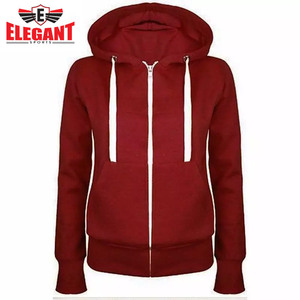 Felpe <span class=keywords><strong>con</strong></span> <span class=keywords><strong>Cappuccio</strong></span> da Donna in Lana e Cotone Invernali <span class=keywords><strong>con</strong></span> Logo Personalizzato, Tinta Unita Frontale, di Elegant Sports - Product Image 5