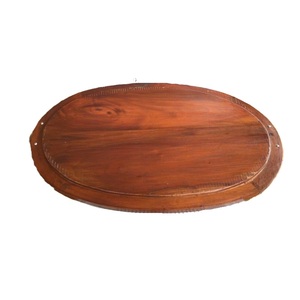 High Trending Farmhouse Vintage Round Wooden <b>Charger</b> Plate Storage Tray Rustic Distressed Wooden - Product Image 1