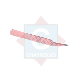 Pinzas rosas para pinzas de volumen profesional Pinzas de extensión de pestañas de agarre de diamante de acero inoxidable - Product Image 1