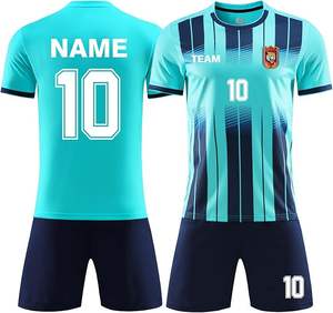 Ensembles de vêtements de football de couleur dégradée de haute qualité conception personnalisée impression par sublimation uniformes de football en gros - Product Image 2