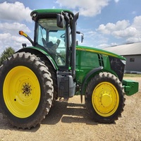 John Deeree 7230R tracteur machine agricole fiable pour le travail du sol lourd chargeur de culture récolte projets agricoles