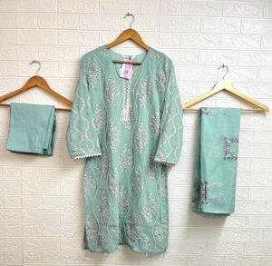 Latest Designer Heavy Georgette Embroidery Hand Work <b>Kurti</b> Set - Product Image 5